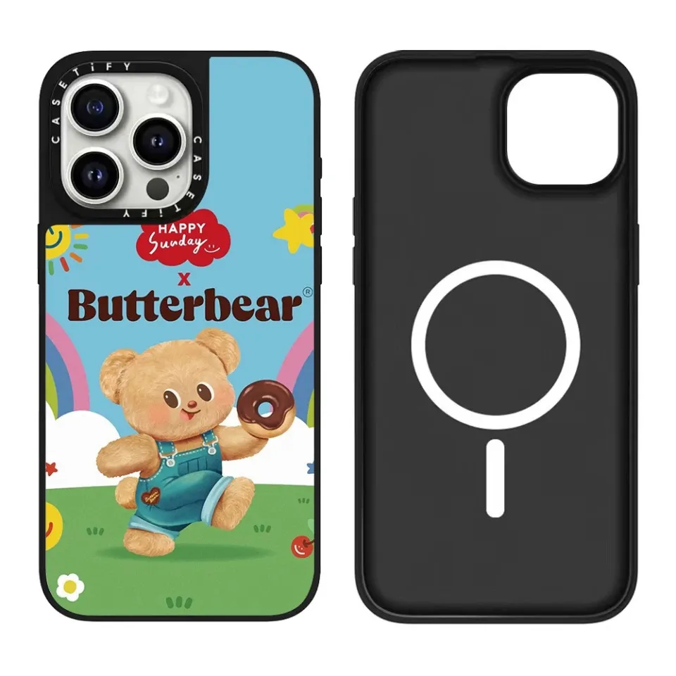 Butterbear CASETiFY 16pro ケース Original CASETiFY Butterbear series Mirror Case with Magsafe for