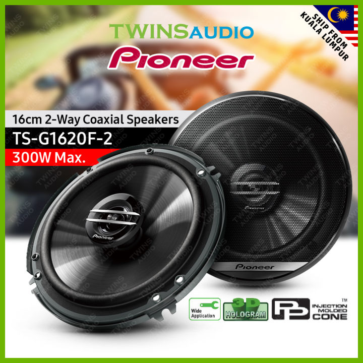 Pioneer TS-G1620F-2 Car Speaker G-Series 300 Watts 16cm 2-Way