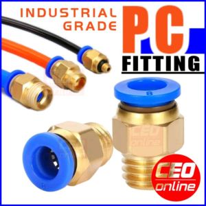 CEO 🇲🇾 PC Pneumatic Fitting 4mm 6mm 8mm 10mm M5 M6 Thread 1/8 1/4 3/8 1/2 Hose Fittings Pipe Quick Connectors