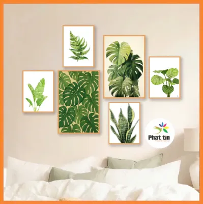 [BỘ 6 MỚI]Set 6 tranh trang trí TranhDecor nhiều kích thước chất liệu fomex số hoá treo tường.
