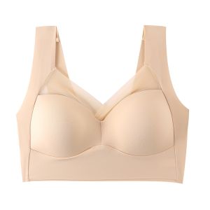 MOMO Women Plus Size Bra 3XL Tube Top Bra Beauty Back Wireless Sports Underwear Push Up Bra Seamless Vest