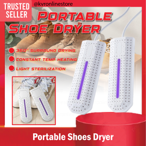 Portable USB Shoe Dryer Dehumidifier Sterilizer Pengering Kasut Anti Odor Fast Drying Moisture Control