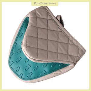 [PureZone] Silicone Anti-scalding Oven Gloves Mitts Potholder Kitchen Silicone Gloves Tray Dish Bowl Holder Baking Oven Glove Hand Clip