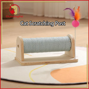 Cat Scratching Pad Scratcher Tree Post Vertical ClawCat Scratcher Post with Interactive Balls