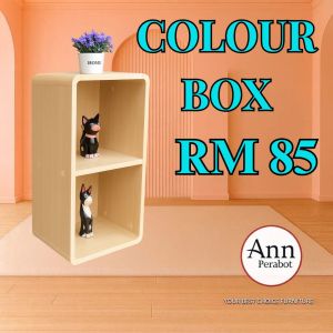 (PERABOT ANN) COLOUR BOX / BOOKSHELF / STORAGE CABINET / MULTI SHELF CABINET