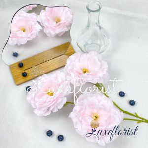 Bunga Mutan Tangkai Panjang Peony Jumbo Cabang 3 Flowers Bunga Peoni Moutan Palsu Besar Artficial Tanaman Hias Dekorasi Pelamaninan Bucket Hiasan Pojok Cafe Ruangan Rumah Hotel Murah Premium Import Artifisial