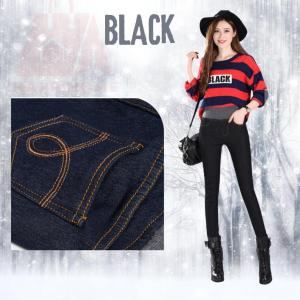 Thermal Pants Women Seluar Denim Skinny Winter Warm Fleece Jeans Velvet Pants For Women Elastic Jeans High Waist Slim Fit Skinny Jeans Seluar Musim Sejuk Perempuan Seluar Thermal Autumn Warm Denim Long Pants Inner Fleece Winter Pants