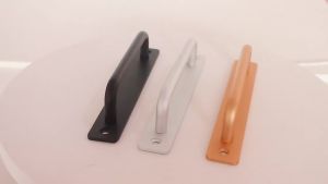 LZD  Open-Mounted Handle Main Door Handles Punch-Free Kitchen Sliding Sliding Door Wooden Door Fire Door Bathroom Hardware Accessories