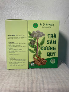 Trà túi lọc sâm đương quy Bảo Khang (hộp 20 gói) sâm đương quy trà túi lọc thảo mộc bồi bổ cơ thể phòng tai biến bổ máu