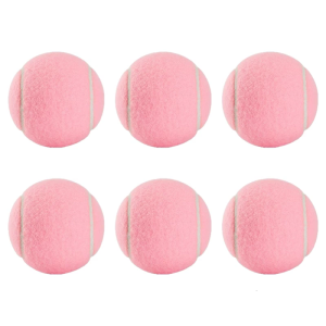 2/6lots Stylish Pink Tennis Balls Durability Professional Training Tennis Balls for Beginners and Enthusiasts