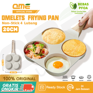 QME Pancake Egg Omelet Frying Pan / Panci Grill Steak Daging Cetakan Telur / Hamburger Maker Breakfast
