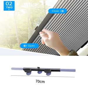 Kerai Kaca Depan Jendela Depan Mobil Secara Otomatis Dapat Ditarik Kembali Cangkir Hisap Reflektif Pelindung Sinar Matahari