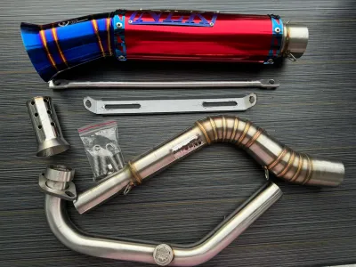 NLK OPEN PIPE MIO / RAIDER R150 / SNIPER / NMAX V1V2 / AEROX / CLICK / M3 / MSI125 RACING CROWN TYPE.