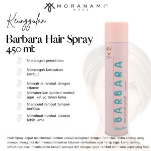 Barbara Hair Spray 450ml Hair Styling Rambut Salon