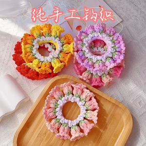 Đa năng thiết kế thanh lịch hoa rỗng Crochet hairband băng quấn đầu co giãn cho mặc hàng ngày và các bên Nguồn cung cấp