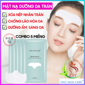 [XÓA NẾP NHĂN] COMBO 5 Miếng Mặt Nạ Dưỡng Da Vùng Trán VNO Chiết Xuất Nha Đam Rau Sam Collagen Thủy Phân - Giúp Xóa Nếp Nhăn Chống Lão Hóa Da Dưỡng Ẩm Sáng Da