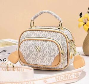 BJ61617 - BEIGE/HURUF/SQUARE - TAS SLEMPANG HANDBAG WANITA FASHION IMPORT MODIS ELEGAN TERMURAH TERLARIS TERBARU TAS BATAM ZCJ1617