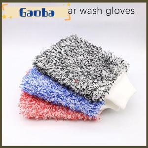 gaoba 1Pc Car Wash Microfiber Glove Wheels Wash Mitt Non-Slip Soft Easy To Cleaning Car Wheel Mitt Car Accessories