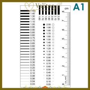 [Valitoo] Badge gauge Stain card Point gauge wire gauge film ruler Stain contrast ruler