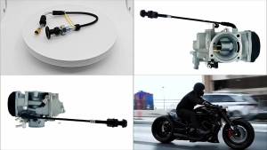 27490-04 27465-04 Carburetor Choke Cable Compatible with Dyna Electra Glide Fatboy Softail Sportster 883 1200 Motorcycle With CV40 Carburetor