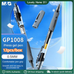 12pcs/box Gel Pen 0.5 GP1008 Ballpoint pen Press Bullet Signature Pen Office Water Pen Stationery