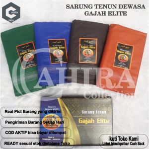 SARUNG TENUN GAJAH ELITE SARUNG DEWASA MOTIF POLOS