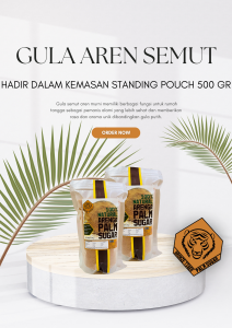 Bronze Tiger Granulated Palm Sugar 500gr/ Gula Aren bubuk/ Gula Semut kemasan plastik 500 gr
