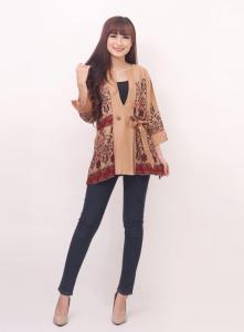 Floline Ols Best Seller: Blouse Atasan Katun Batik 3856