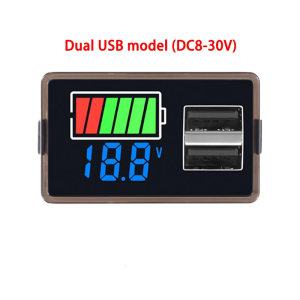 เครื่องทดสอบแรงดันไฟฟ้าแบบกะทัดรัดพร้อมที่เสียบยูเอสบีพร้อมกันสองอันหน้าจอดิจิตอล LED เหมาะสำหรับการใช้งานกลางแจ้ง