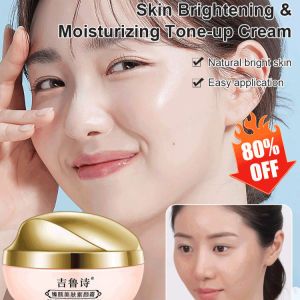Tone-Up Cream Skin Brightening Moisturizing Makeup Base Natural Bare Face Foundation with Conceal Effect for Glowing Skin