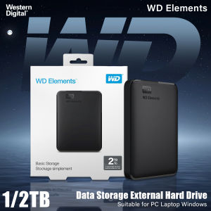 【Local Shop】Western Digital 1TB/2TB External Hard Drive storage For Mac and Windows WD Portable HDD USB 3.0