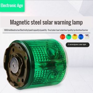 Solar Strobe Warning Light Strong Magnetic Base Flashing Super Bright 360 Degree Wireless Automatically Turn On Waterproof for Construction Traffic Factory