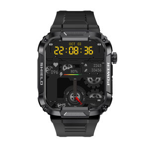 2024 New MK66 Rugged Smart Watch Men Big Battery Music Play Fitness Tracker Bluetooth Dial Call Sport Smartwatch For Men