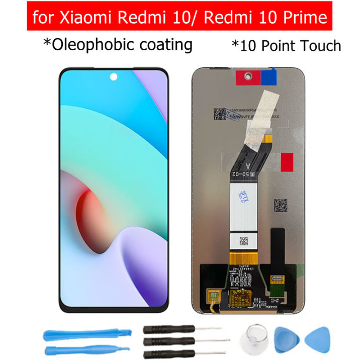 For Xiaomi Redmi 10 Prime 2022 LCD Display Touch Screen Digitizer Assembly  Frame