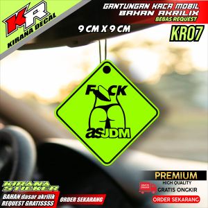 GANTUNGAN KACA AKRILIK BEBAS CUSTOM MOBIL DAN TRUCK KIRANA KODE 07