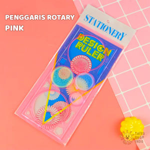 TAIYO Penggaris Rotary Ruler Spirograph Measure Spirograf Berputar Alat Ukur Hitung Gauge ATK