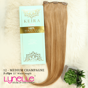 Keira Hair Extensions 100% Human Hair Waist length in Strawberry Blonde- CODE- L22W6C12