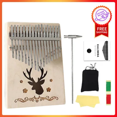 【Delivery in 3 Days】SECU-STAR 17 Keys Kalimba Portable Kalimba 拇指琴 Thumb Piano 17 Key Finger Piano Kalimba Instrument