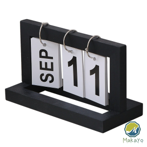 Makayo ปฏิทินตั้งโต๊ะ ปฏิทินกรอบไม้ ของแต่งบ้าน แต่งห้องสไตล์มินิมอล desk calendar