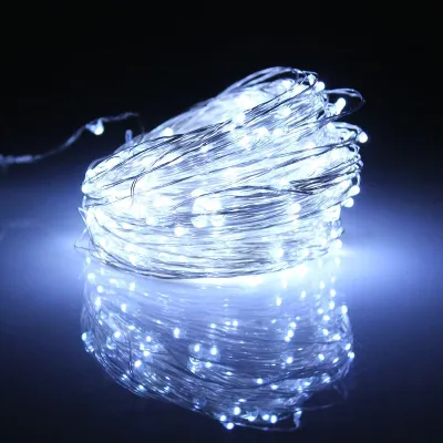 3M Silver Wire White lights LED 3 x AA Battery String lights Waterproof Holiday LED Strip lighting For Fairy Christmas Tree Wedding Party Decoration lamp