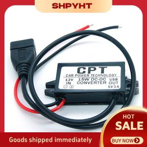 SHPYHT✨ DC-DC Converter Module 12V To 5V USB Output Power Adapter 3A 15W
