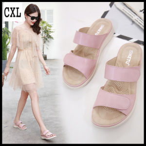 geyunya ยี่ห้อโบฮีเมียสไตล์แบนรองเท้าแตะรองเท้าแตะรองเท้าแตะชายหาดรองเท้าสำหรับสตรี (36-41)