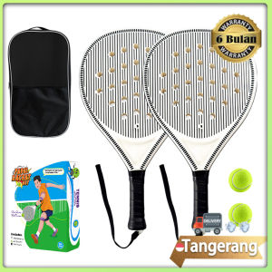 1set Padel Racket / Raket Tenis / Set Tenis 2 Rackets + 2 Balls+1 Ransel Set
