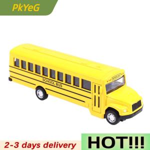 PkYeG Alloy Inertial School Bus Model Car Model Pull Back Toys Vehicle Gifts Kids Boy Toys For Children Birthday