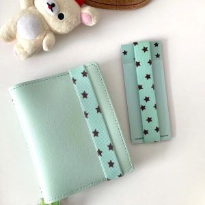 FLORI Adjustable Notebook Straps Cute Star DIY Decoration Elastic Strap Creative Loose-leaf Notebook Band Binding Rope for A7 M5 Planner Notebook
