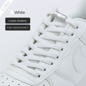 ROLL Locking No Tie Shoelaces Semicircle Man Women Elastic Lazy Shoe Laces Fashion Metal Lock Laces Shoe Accessories