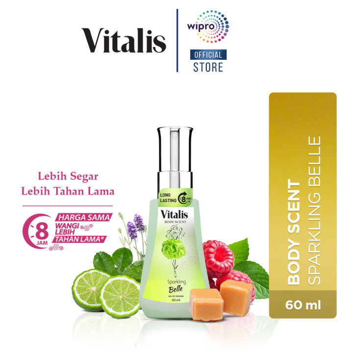 NEW Vitalis Body Scent Sparkling Belle Parfum Wanita 60mL Lazada