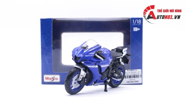 Mô hình xe Yamaha YZF-R1 2021 tỉ lệ 1:18 Maisto MT010