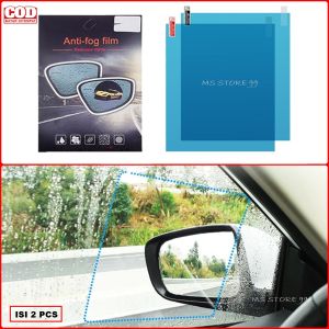 Stiker Kaca Mobil Samping Anti Embun Air Hujan Isi 2pcs Ukuran 20x17.5cm Universal Antifog Anti Fog