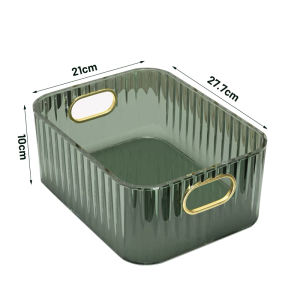 Transparent Desktop Storage Box Light Luxury Storage Basket Desktop Snack Storage Box Sundries Storage Box